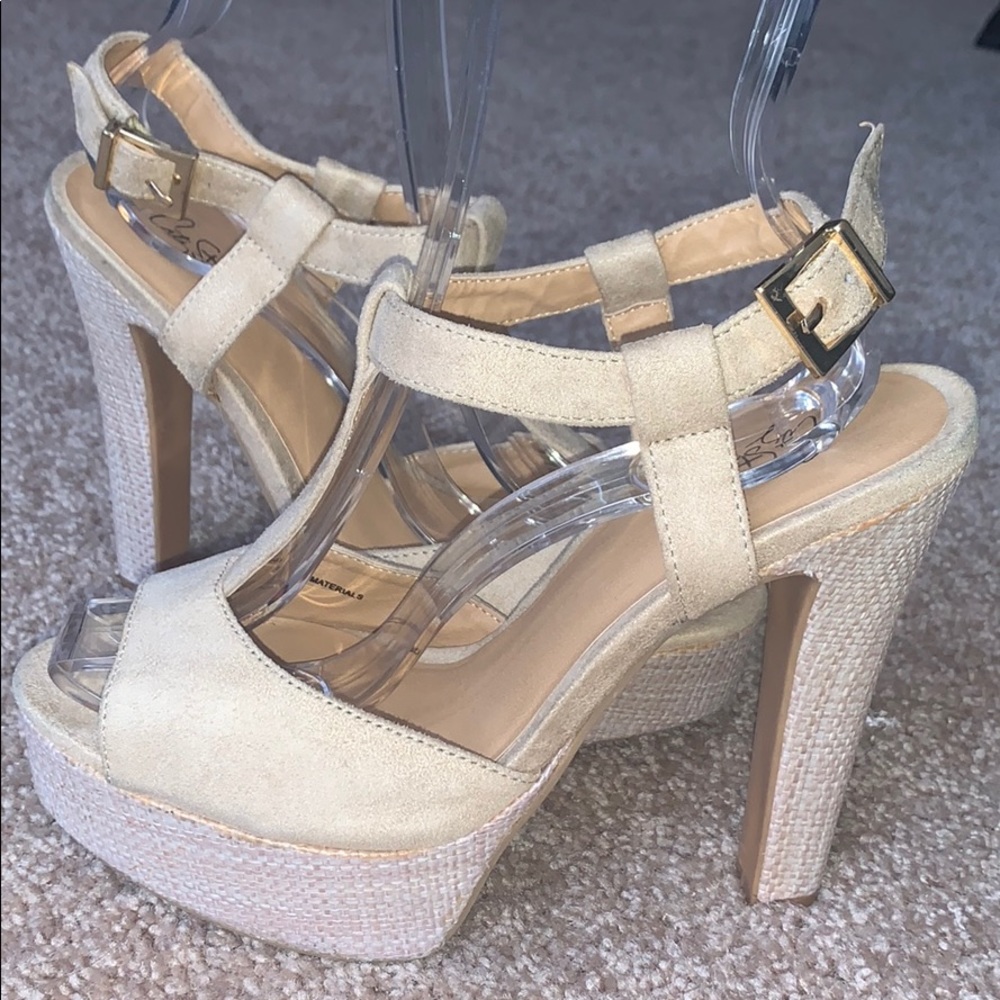Suede and wicked sandals